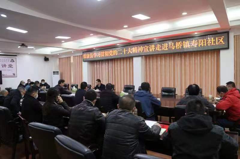 杜云峰在马桥镇宣讲党的二十大精神时强调：坚持以党的二十大精神为引领 奋力开创乡村振兴新局面