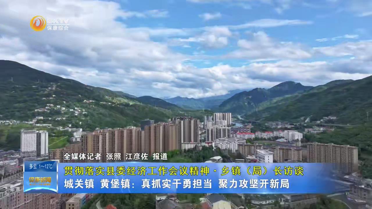 【贯彻落实县委经济工作会议精神•乡镇（局）长访谈】城关镇、黄堡镇：真抓实干勇担当 聚力攻坚开新局